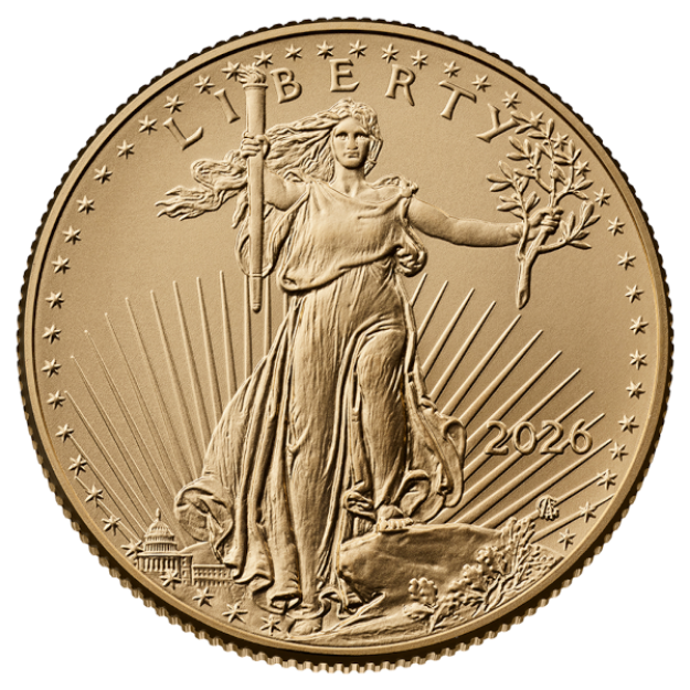 Picture of 2026 Gold American Eagle 1/2 oz - .9166 fine gold